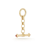 14K Gold Book Link Garnet Toggle Large - storrow
