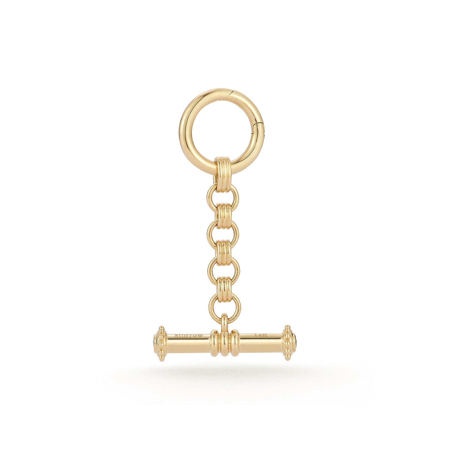 14K Gold Book Link Diamond Toggle Small – storrow