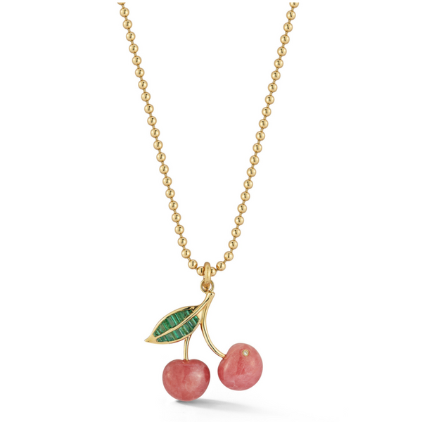 14K Sweet Cherry & Stanley Multi-Charm Necklace