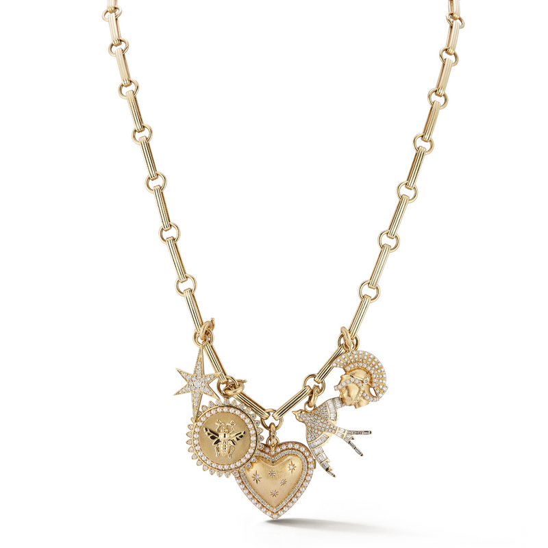 14k charm deals necklace