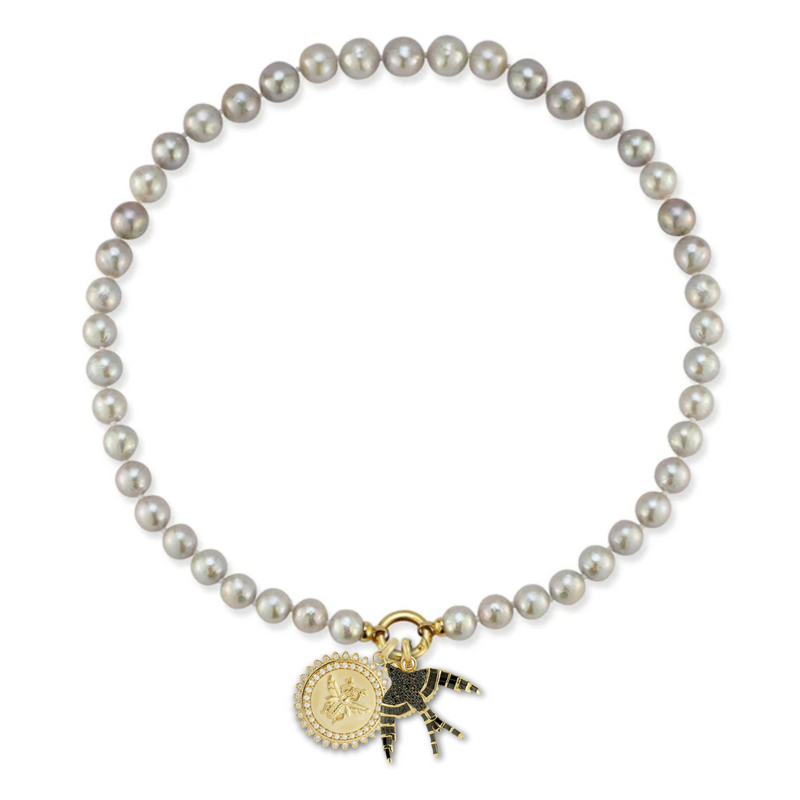 14K Ezra, Evelyn & Minnie Multi-Charm Necklace