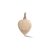 14K Gold & Malachite Anne Diamond Heart Charm