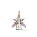 14K Gold & Gemstone Beatrice Bee Charm - storrow