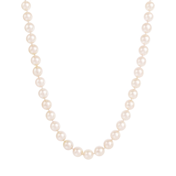 14K 20" AAA 7.5-8.5MM Japanese Akoya Pearl Howie Necklace - storrow