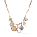 14K Gold Opal & Pearl Cluster Juliet Charm - storrow