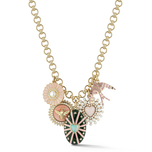 14K Juliana & Eleanor Multi-Charm Necklace