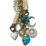 14K Gold & Turquoise Anna Heart Charm - storrow