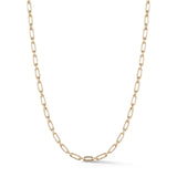 14K Gold Heavy Alternating Elongated Link Handmade 20" Oscar Chain - storrow
