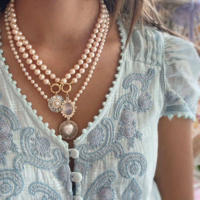 14K 18" AAA 5-7MM Japanese Akoya Pearl Howie Necklace - storrow