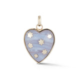 14K Gold & Chalcedony Anna Heart Charm - storrow