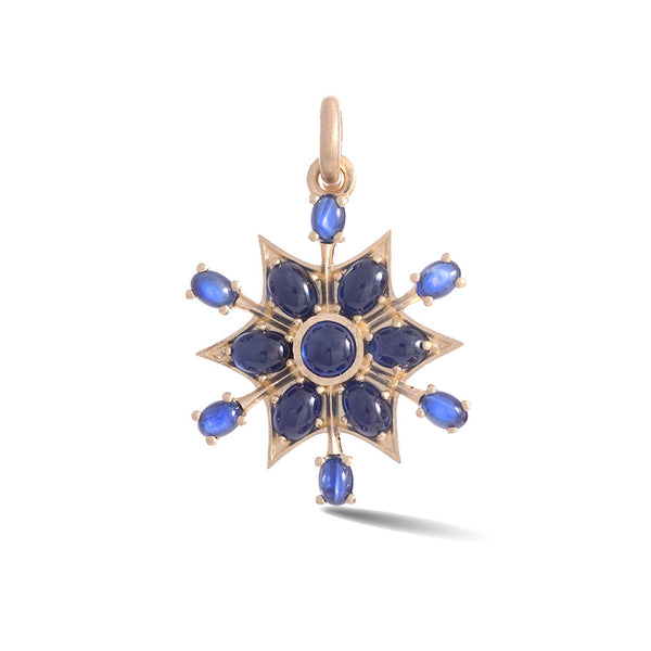 14K Gold & Blue Sapphire Sadie Charm - storrow