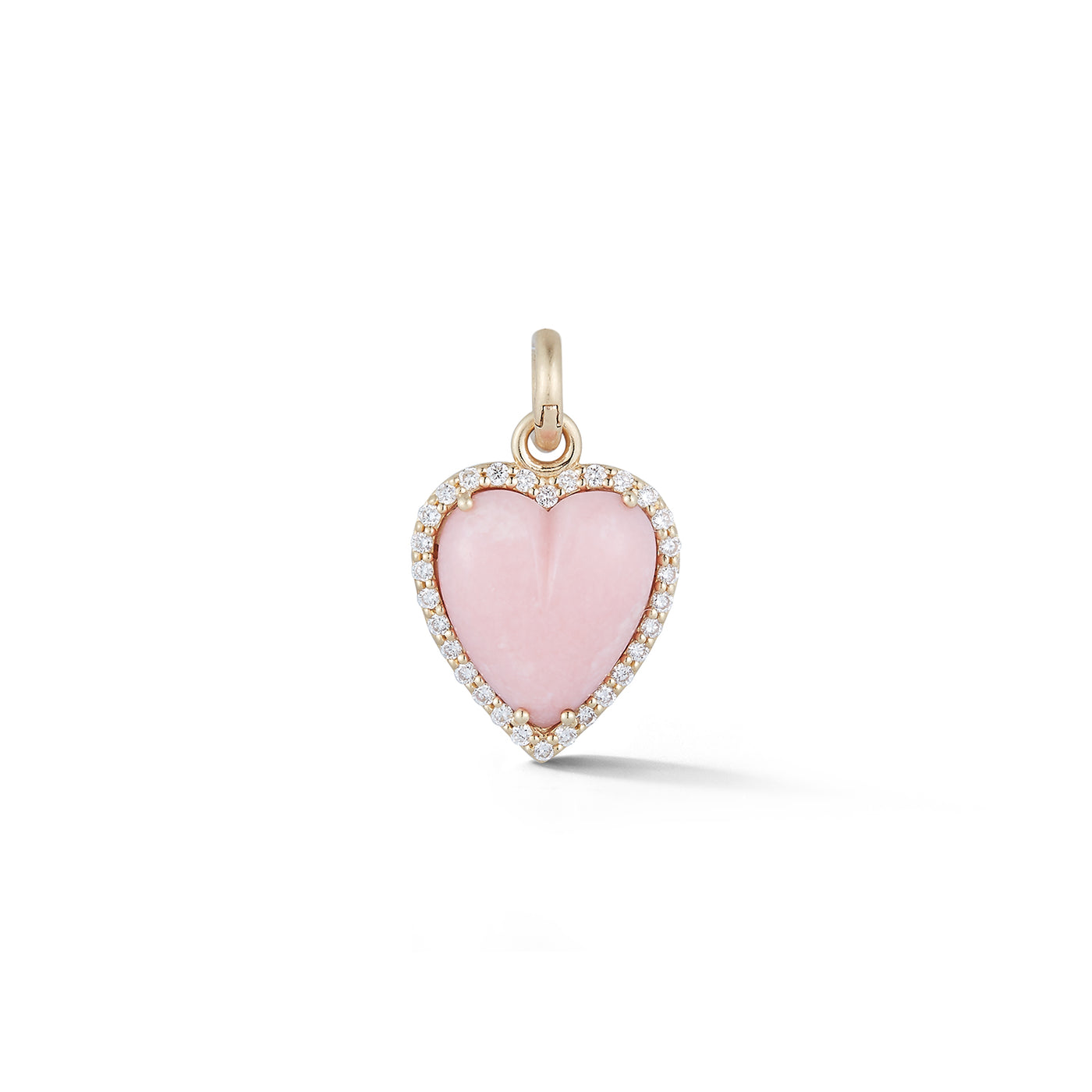 Alana Heart Charm in Pink Opal | Storrow Jewelry