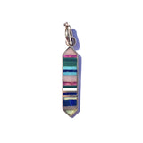 14K Gold & Gemstone Military Plaque Elizabeth Charm - storrow