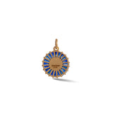 14K Gold Blue Sapphire Diamond & Pearl Emily Charm - storrow