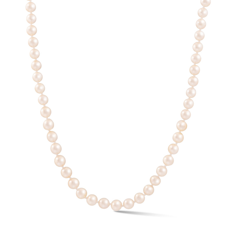 14K 20" AAA 5-7MM Japanese Akoya Pearl Howie Necklace - storrow